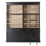 CABINET LIBARY BLACK LADDER 233 - CABINETS, SHELVES